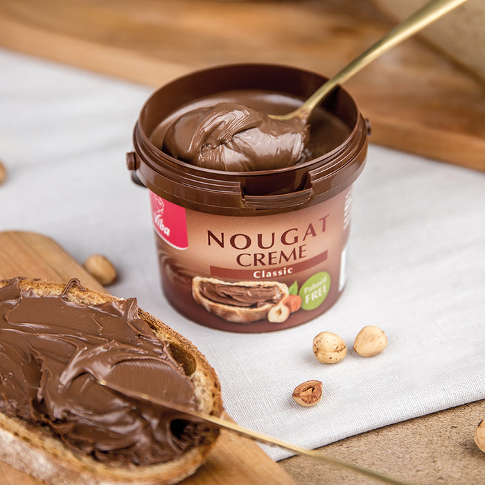 Viba Nougat Creme Classic – Palmölfrei mit extra Haselnuss-Power, 375 g