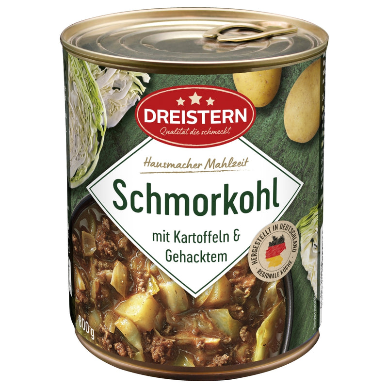 Dreistern Schmorkohl mit Kartoffeln und Gehacktem 800g