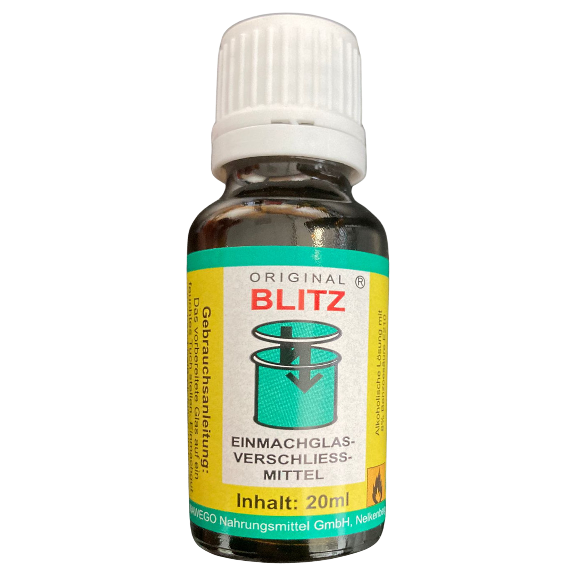 GEKO Original Blitz Einmachtropfen – Schnell konserviert: Obst, Rhabarber & Kürbis – 20 ml