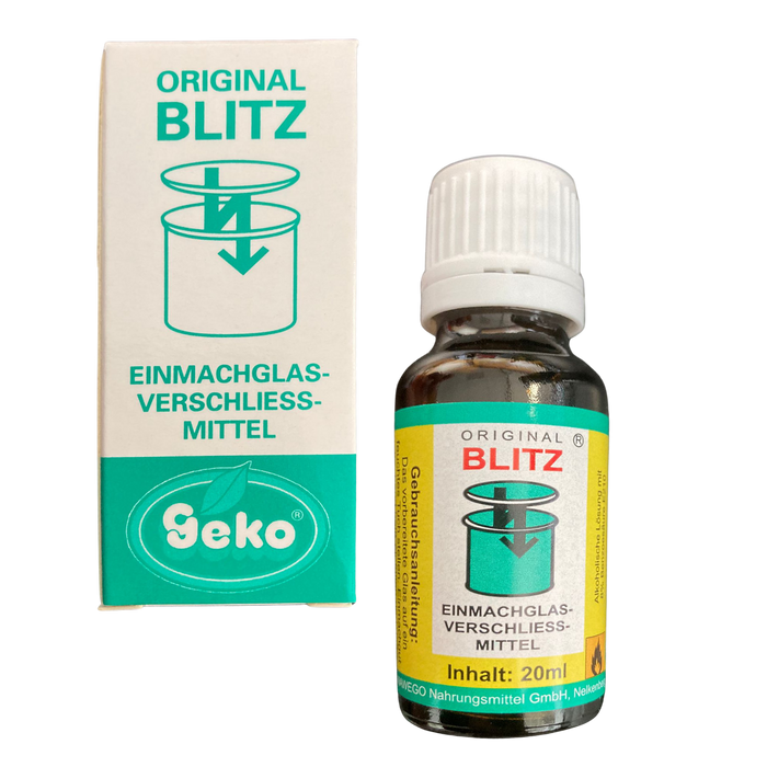 GEKO Original Blitz Einmachtropfen – Schnell konserviert: Obst, Rhabarber & Kürbis – 20 ml