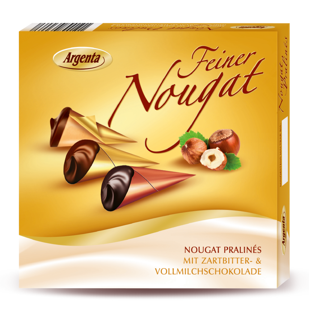 Edle Nougat-Pralinés in Mini-Tüten – Zartbitter & Vollmilch von Argenta, 100 g