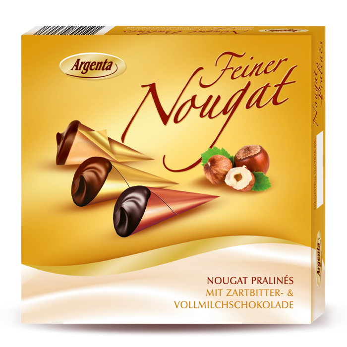 Edle Nougat-Pralinés in Mini-Tüten – Zartbitter & Vollmilch von Argenta, 100 g