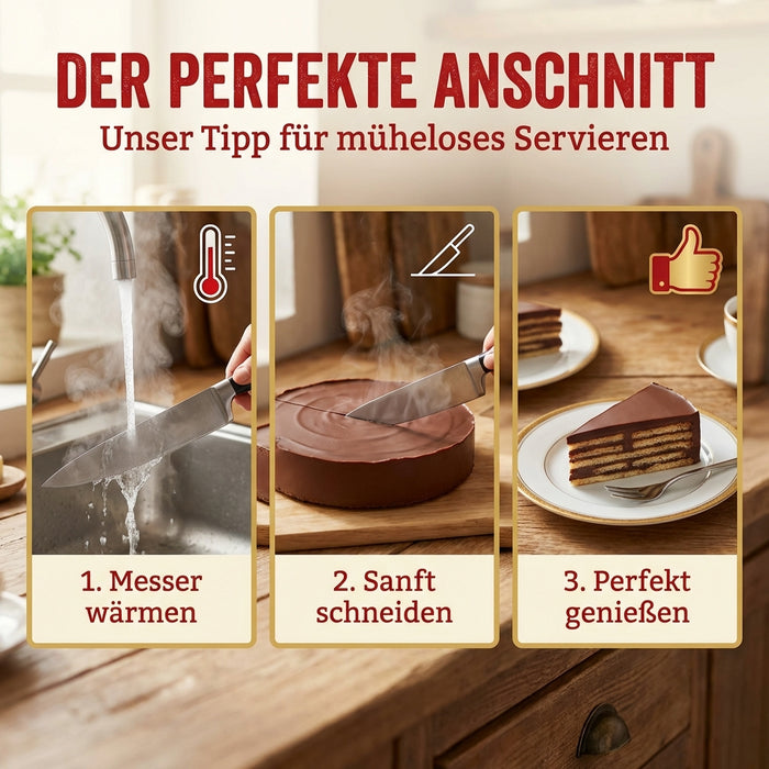 Wikana Kekstorte - Kalter Hund mit Hansa-Keksen Schicht für Schicht mit Schokolade, 500g