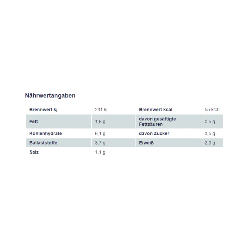 Spreewaldhof - deftiger Grünkohl 400g - gluten-& lactosefrei - mit Kartoffelstückchen und Schmalz - fix & fertig