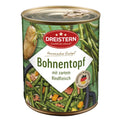 Dreistern Bohnentopf mit zartem Rindfleisch - Hausgemachter Eintopf grüne Bohnen - kurz erhitzen - fertig 800g