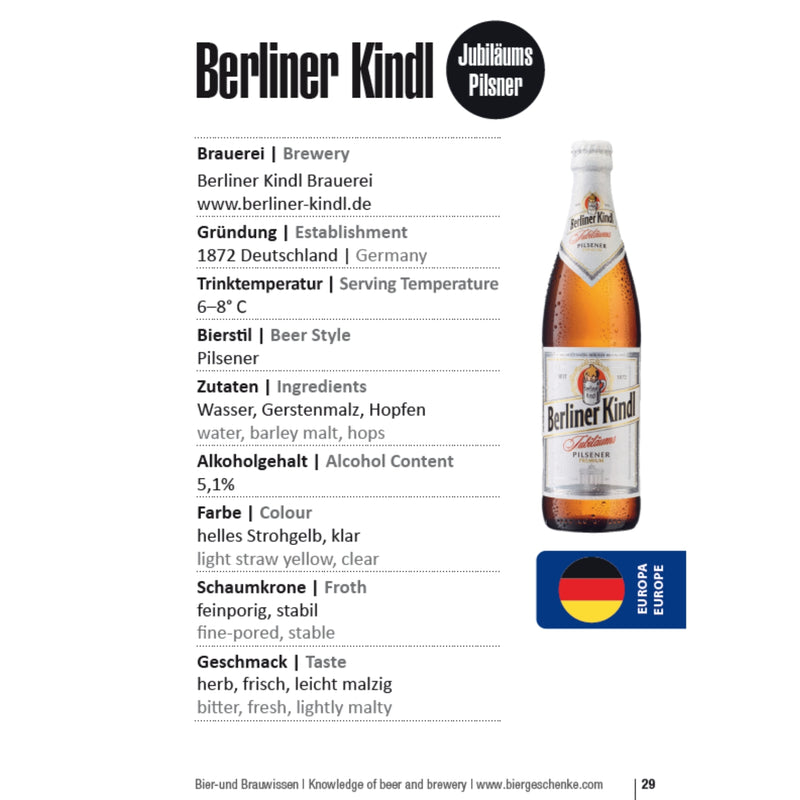 Berliner Kindl - Jubiläums Pilsener 0,33l