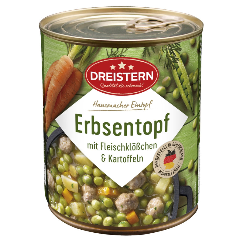 Erbsen - Eintopf mit Fleischklößchen (Dreistern) 800g