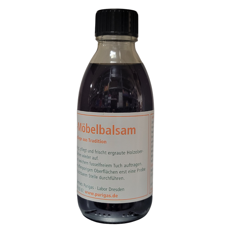 Purigas Möbelbalsam dunkel - Strahlkraft & hochwertige Pflege für dunkle Holzarten, 100ml