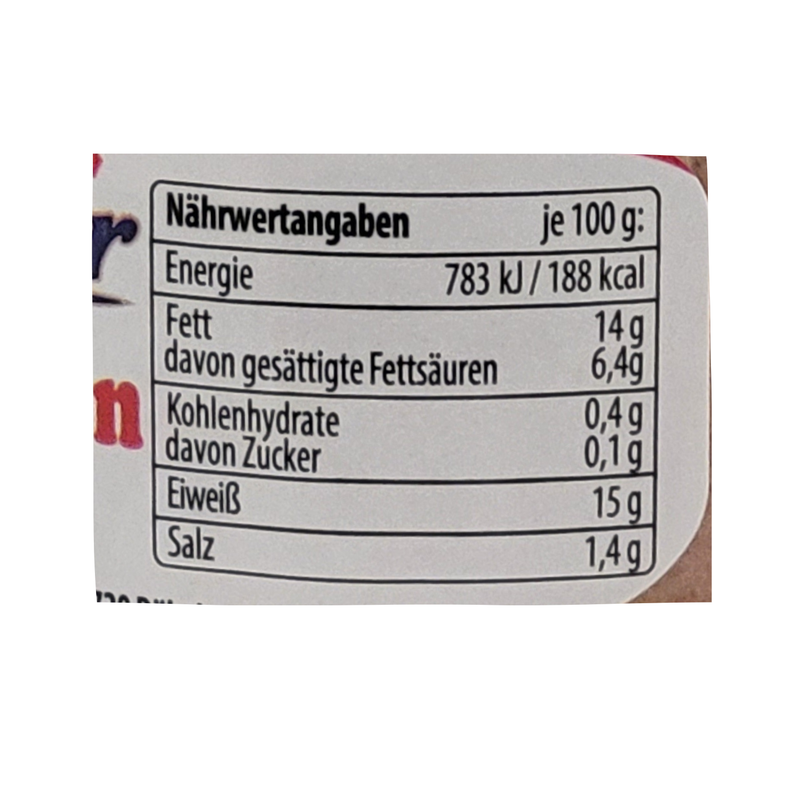 Döbelner Spezialität Bierschinken, 200 g – schnittfeste Wurstspezialität mit 84 % Schweinefleisch