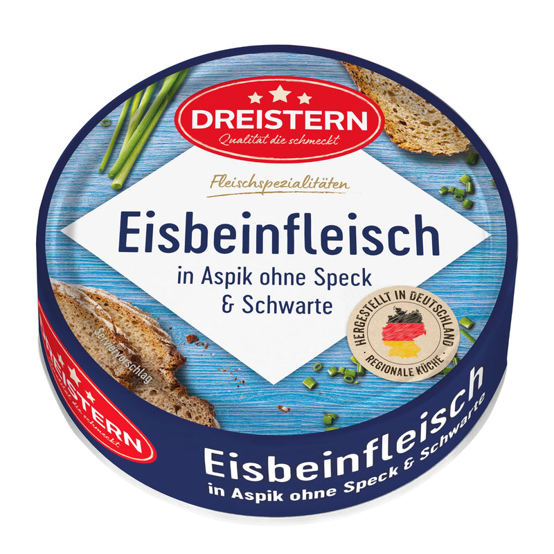 Dreistern Eisbeinfleisch in Aspik ohne Speck und Schwarte 200g