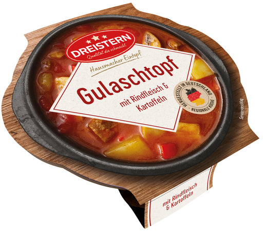 Gulaschtopf - mit Rindfleisch und Kartoffeln ( Dreistern ).