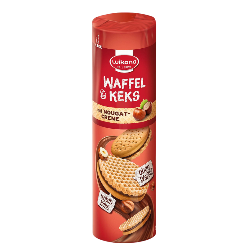 Wikana Waffel & Keks mit Nougatcreme.