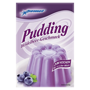 Komet Pudding -Heidelbeer.