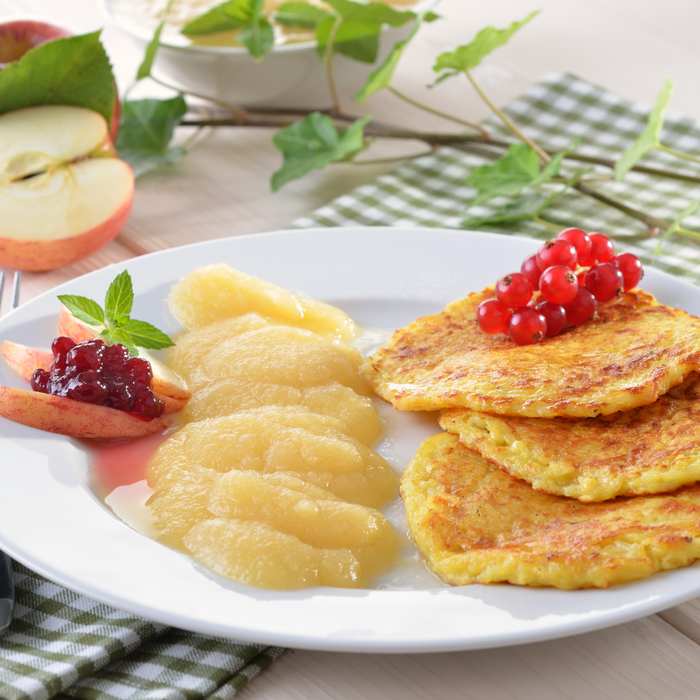 Werner's Kartoffelpuffer 12 Stk. - natürliche Zutaten - anrühen-ziehen lassen-ausbacken 120g