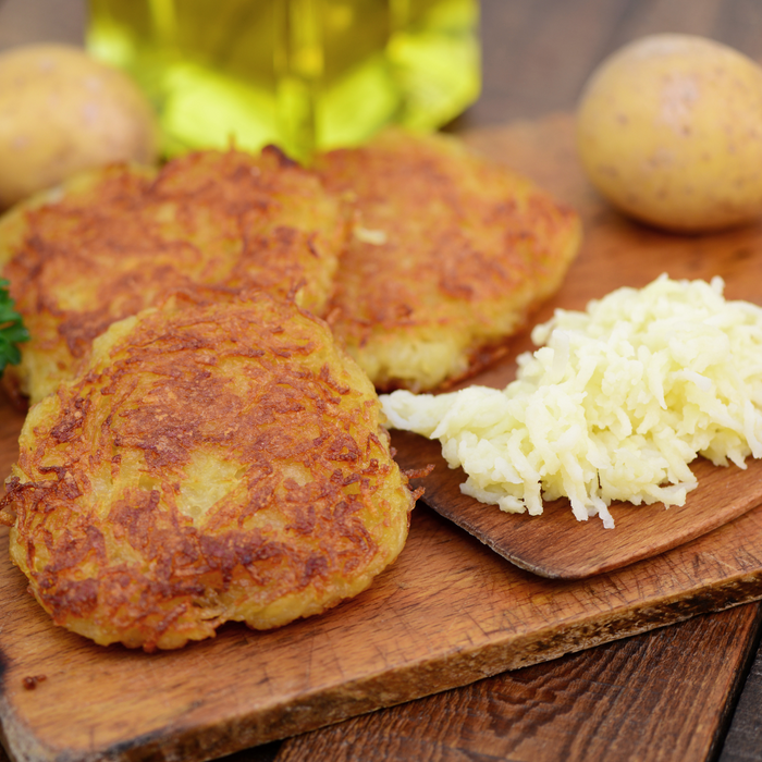 Werner's Kartoffelpuffer 12 Stk. - natürliche Zutaten - anrühen-ziehen lassen-ausbacken 120g