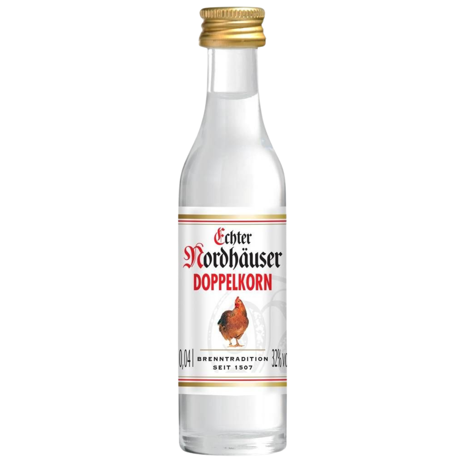 Echter Nordhäuser Doppelkorn 0,04 l, 38% vol. Roggenkorn aus Nordhausen