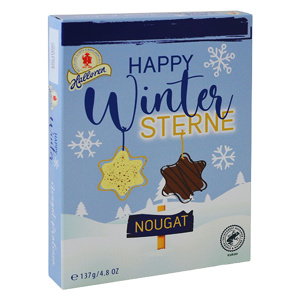 Weihnachts Sterne Nougat (Halloren).