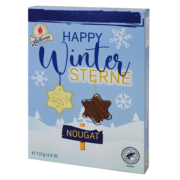 Weihnachts Sterne Nougat (Halloren).