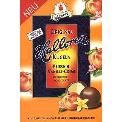 Halloren Kugeln Pfirsich Vanille Creme