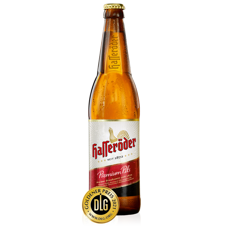 Hasseröder Premium Pils 0,33L Mehrweg Flasche.