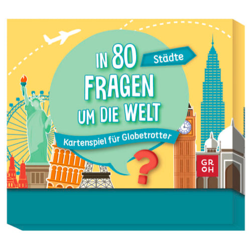 In 80 Fragen um die Welt - Städte: Kartenspiel für Globetrotter - Spiel