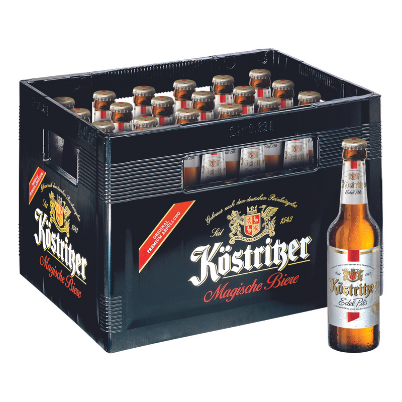 Köstritzer Edel Pils 0,33L Mehrweg Flasche.