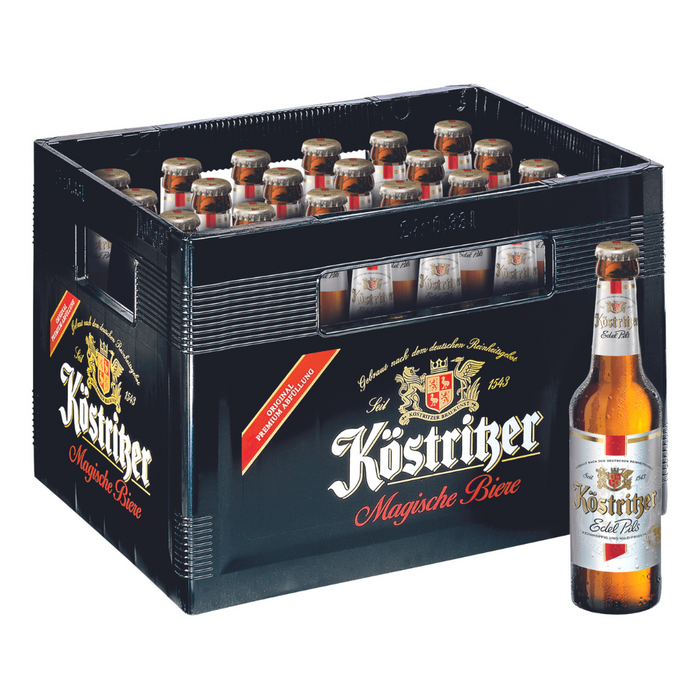 Köstritzer Edel Pils 0,33L Mehrweg Flasche.