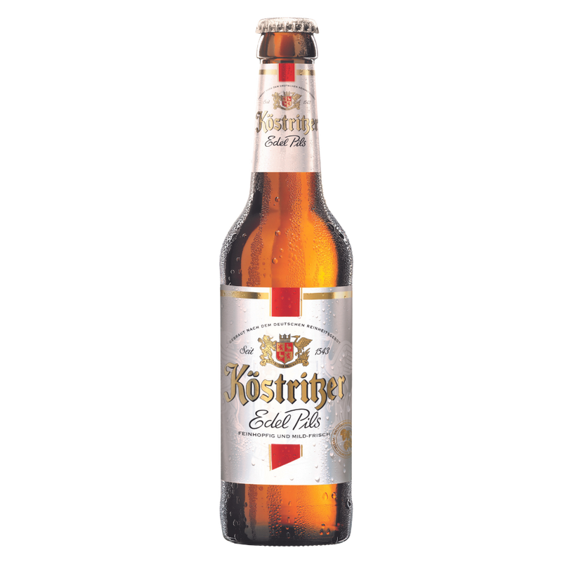 Köstritzer Edel Pils 0,33L Mehrweg Flasche.
