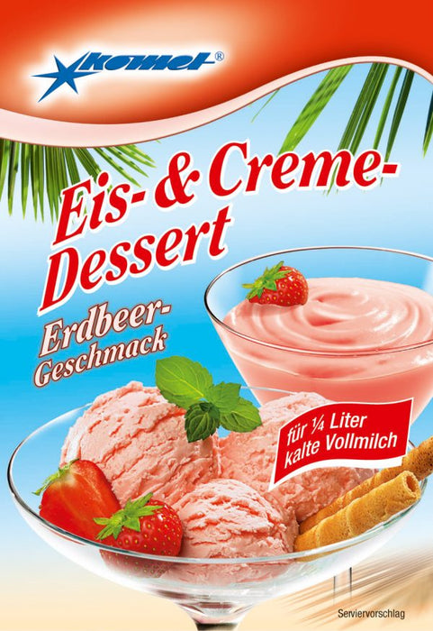 Eis- & Creme-Dessert - Erdbeer (Komet)