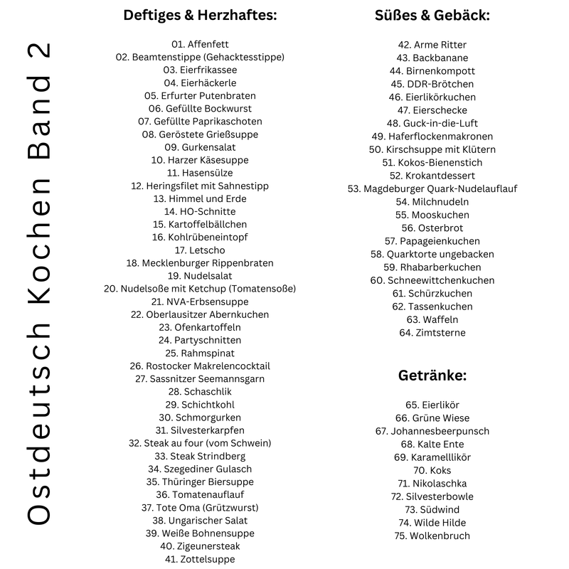 Ostdeutsch Kochen Band 1-3 DDR Kochbücher inkl. Videos