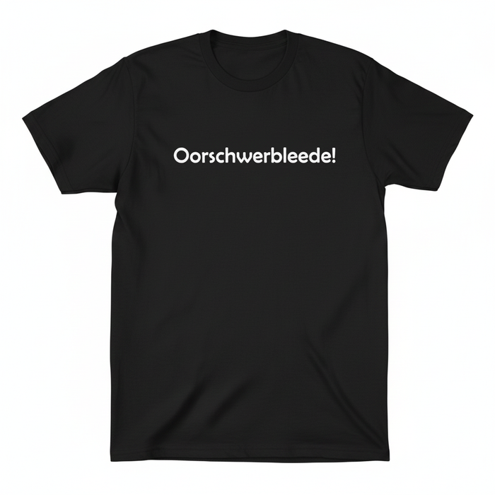 T-Shirt "Oorschwerbleede" schwarz - 100% Baumwolle - Unisex - gerader Schnitt