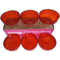 Original Goldring Eisschalen rot ( 6 Stück ) - Dessertschale