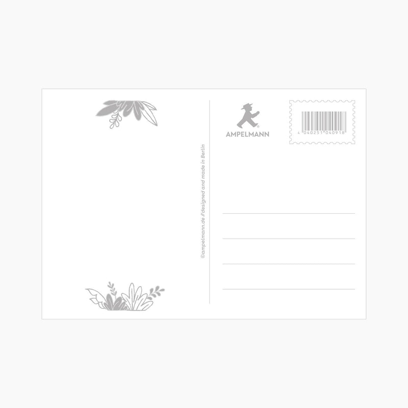 Ampelmann-POSTMANN-PK164-Postkarte-NO-NATURE---NO-FUTURE