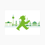 Ampelmann-POSTMANN-PK165-Postkarte-Geher-vor-Silhouette-Berlin