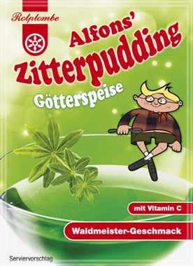 Alfons Zitterpudding - Götterspeise Waldmeister (Rotplombe), 2er