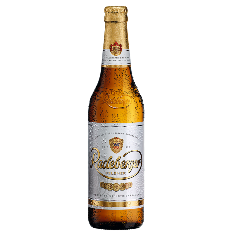 Radeberger Pilsener 0,33L Mehrweg Flasche.