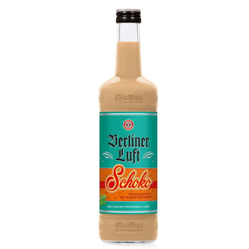 SCHILKIN Berliner Luft Schoko Likör 0,7 L – Frischer Pfefferminzlikör mit Sahne & Kakao 15% vol.