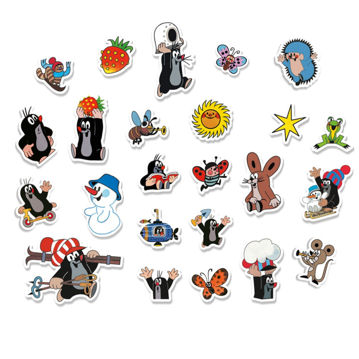 Der kleine Maulwurf Sticker-Adventskalender – 24 Soft-Sticker zum Sammeln & Dekorieren