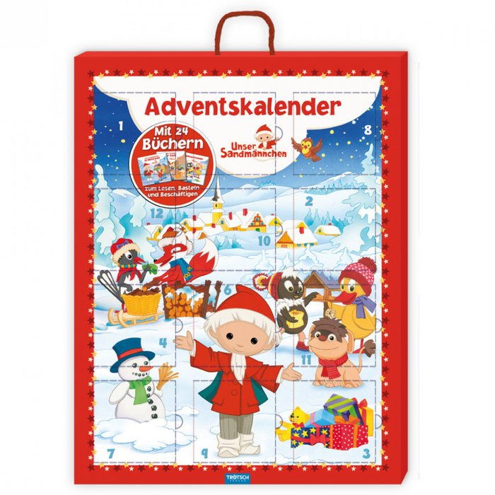 Unser Sandmännchen Adventskalender – 24 Mini-Bücher voller Geschichten & Bastelspaß