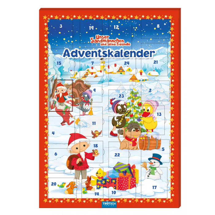 Unser Sandmännchen Magnet-Adventskalender – 24 Magnete mit beliebten Figuren
