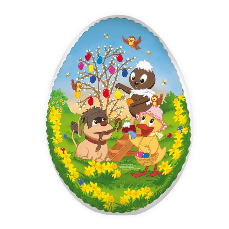 Osterei zum Befüllen 15 cm – Pittiplatsch & Freunde – Füllei aus Pappe – Geschenkverpackung zu Ostern
