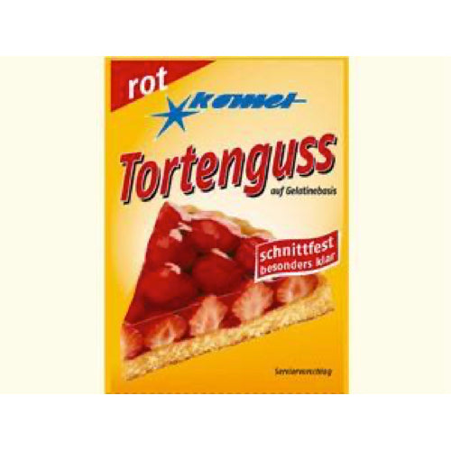 Tortenguß rot Komet