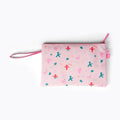 Wasserabweisende Bikini-Tasche mit Ampelmann-Figuren – Kulturbeutel mit Reißverschluss & Trageschlaufe, rosa, 30x20 cm