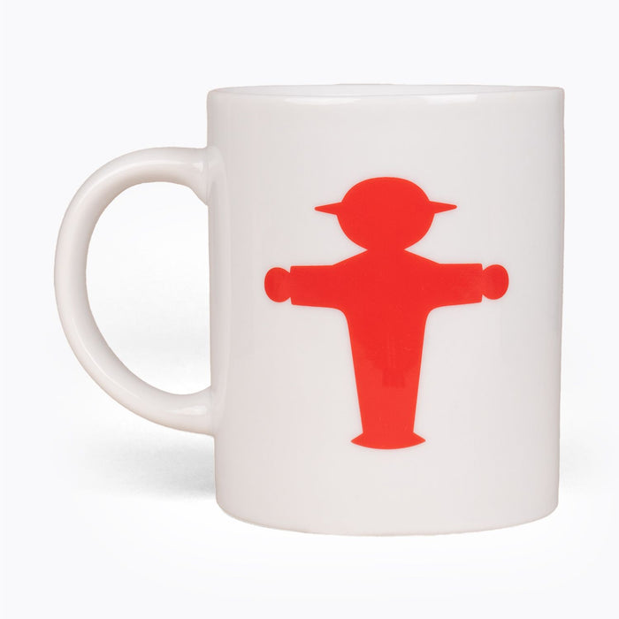 Ampelmann FRÜHAUFSTEHER Henkeltasse weiß - spülmaschinenfeste Tasse - 300 ml, Ø 8 x 9,5 cm