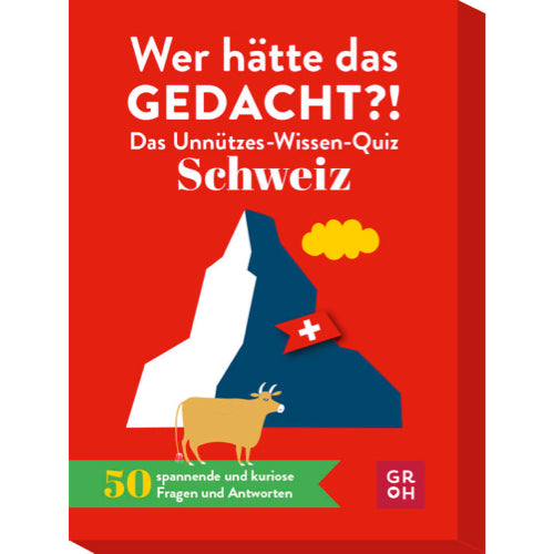 Wer hätte das gedacht?! Das Unnützes-Wissen-Quiz Schweiz - Spiel