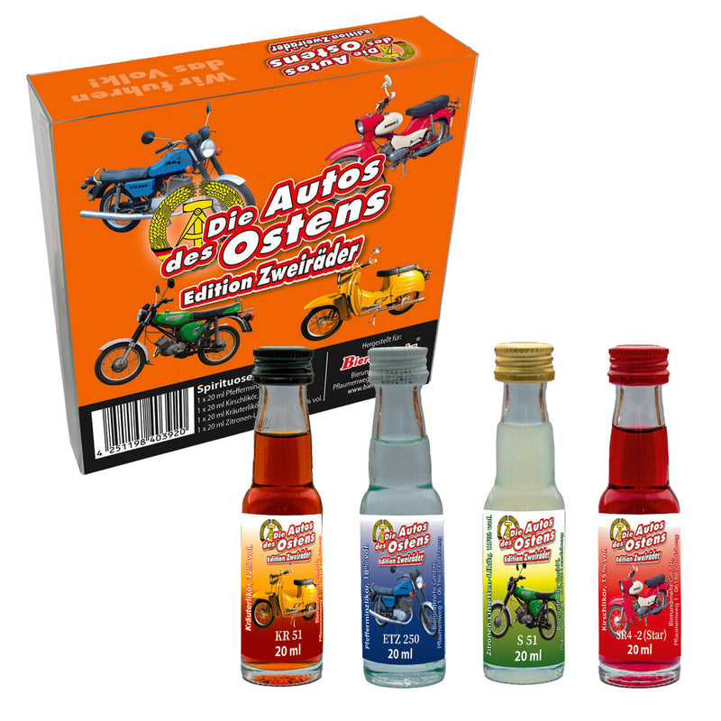 DDR Spaßliköre Edition Zweiräder 4x 0,02l