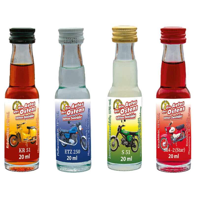 DDR Spaßliköre Edition Zweiräder 4x 0,02l