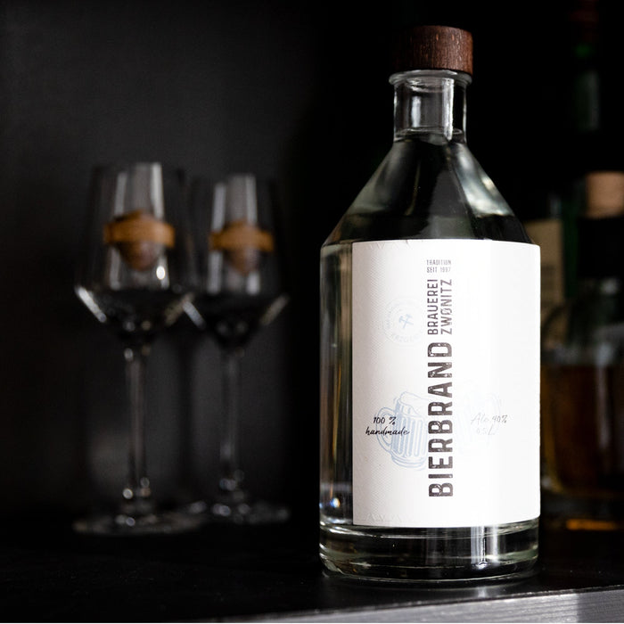 Bierbrand 0,5l – Edelbrand aus sächsischem IPA, 40 % vol. aus dem Erzgebirge