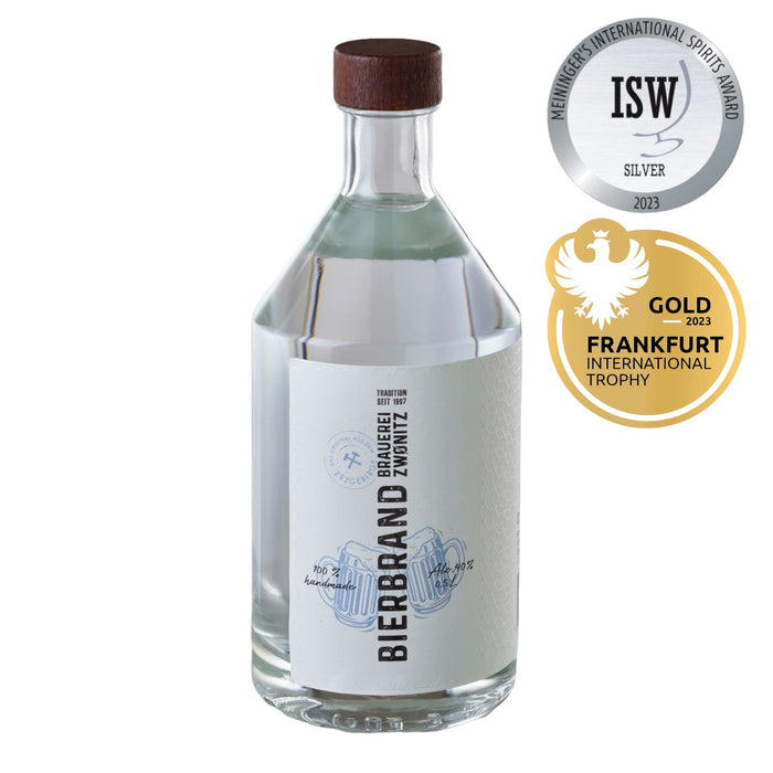 Bierbrand 0,5l – Edelbrand aus sächsischem IPA, 40 % vol. aus dem Erzgebirge