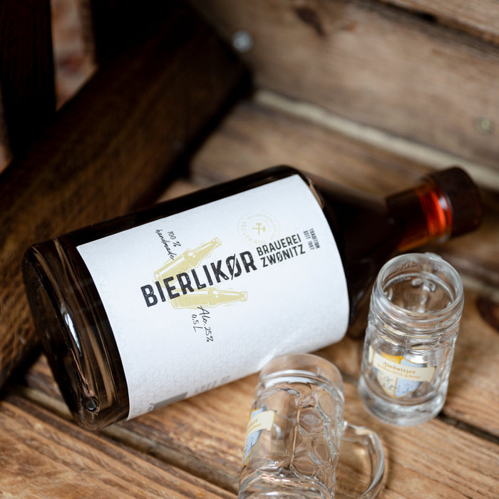 Bierlikör 0,5l – Edler Likör aus Ziegenbock Bier, 25 % vol. Spezialität aus dem Erzgebirge